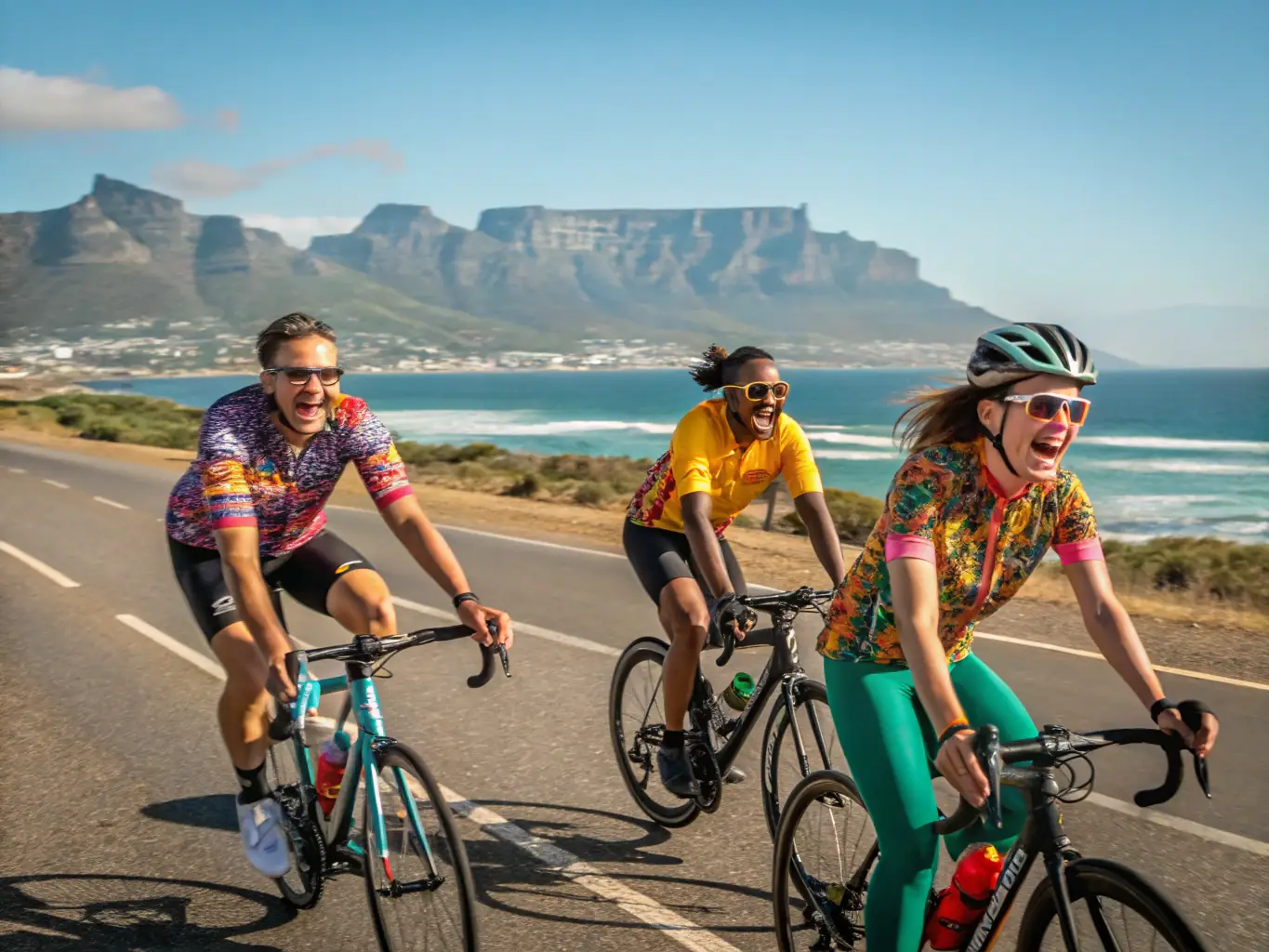 An engaging image of cyclists participating in a recreational cycling event, highlighting the fun and social aspects of cycling as a leisure activity.